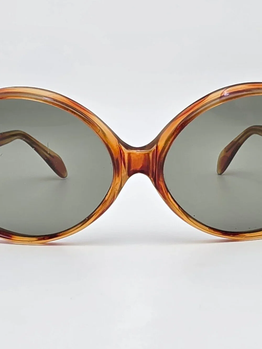 Sun Scene A678 Tortoise Frame Grey Mineral Glass Lens Sunglasses Italy 60-17-125